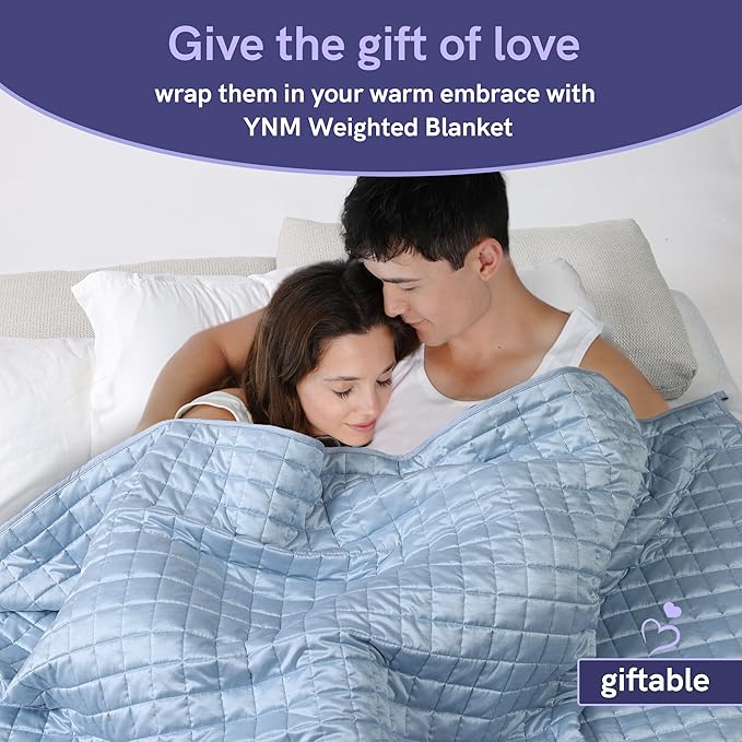 YnM Cooling Weighted Blanket for Adults, 30lbs Heavy Bed Throw Comforter - Image 7