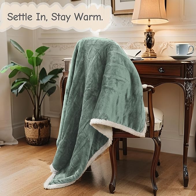 Electric Heated Blanket Queen Size 84"x90", Soft Flannel - Image 9