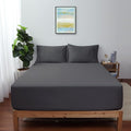 Twin XL Size Fitted Sheet Only Dark Grey, 100% Egyptian Cotton 600 Thread Count by ShunjieHome