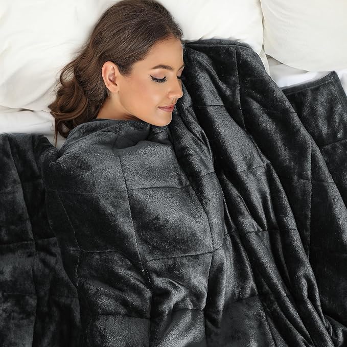 Alomidds Sherpa Fleece Weighted Blanket, Twin 15lbs Adult Weighted Blankets - Image 8