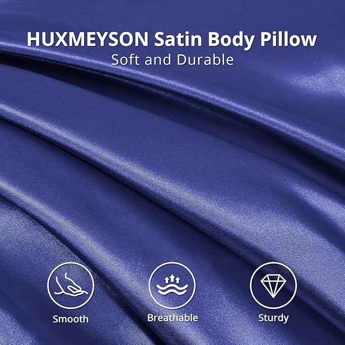 HUXMEYSON Body Pillow with Satin Pillowcase, Body Pillow - Image 3