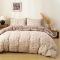 OAITE Brown Tree Twin Size Duvet Cover-3 Pieces Prewashed Cotton-Like Polyester by OAITE