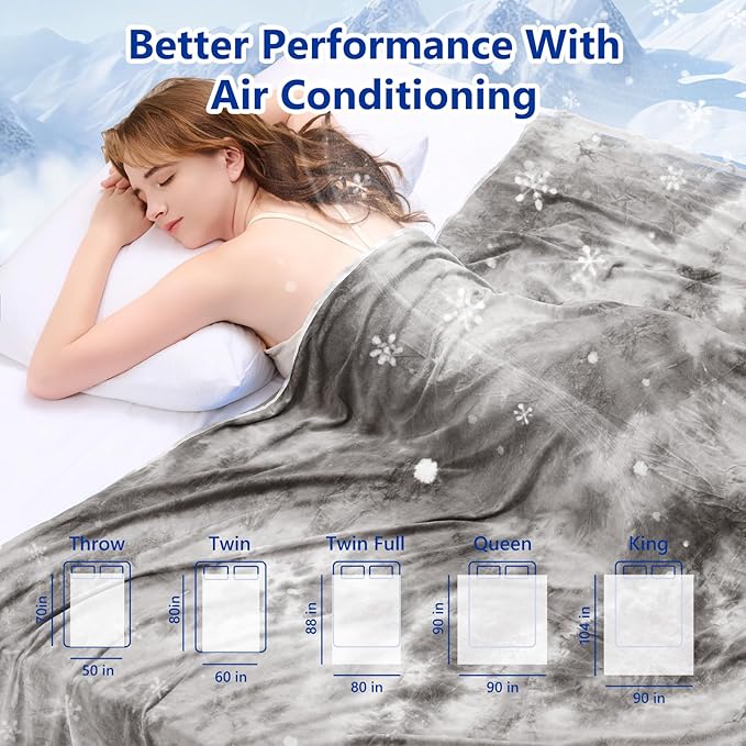 Topcee Cooling Blanket for Hot Sleepers and Night Sweats, 100% Oeko-Tex - Image 7