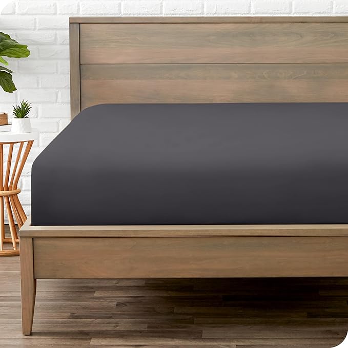 Bare Home Fitted Bottom Sheet Full XL Size by BareHome