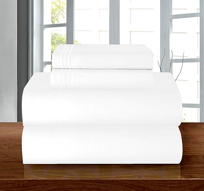 Elegant Comfort Luxury 1500 Premium Hotel Quality Microfiber 4-Piece Sheet Set - Image 2