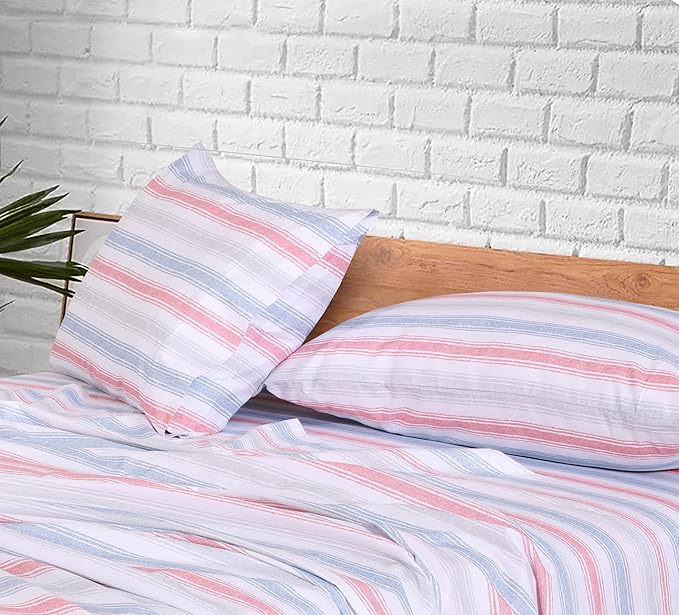 RUVANTI 100% Cotton Sheets – Full Size Percale Bedding, Cooling & Breathable - Image 4