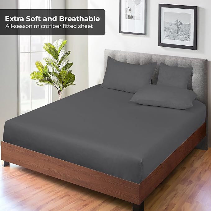 Royale Linens Fitted Sheet Twin - Image 4