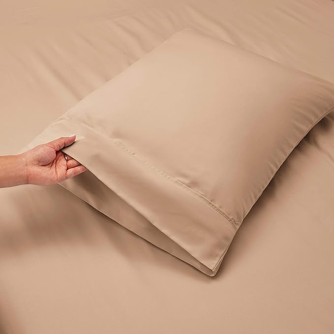 Hearth & Harbor Luxury Soft 6 Piece Bed Sheet Set Extra Deep Pocket Fitted - Image 7