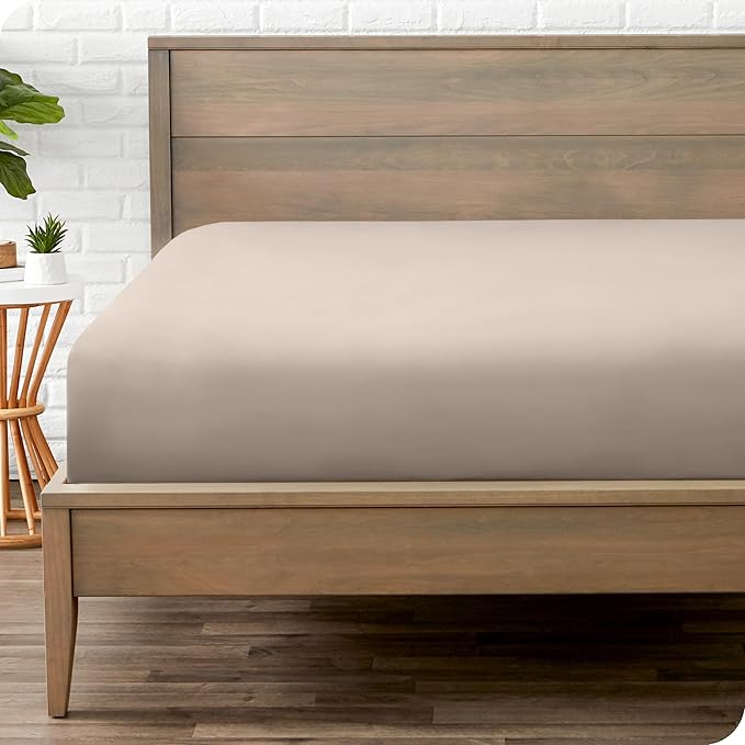 Bare Home Fitted Bottom Sheet King Size by BareHome