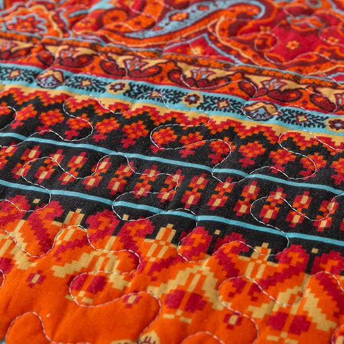 BEDIFANY Cotton Quilts Queen Size Set - Image 5