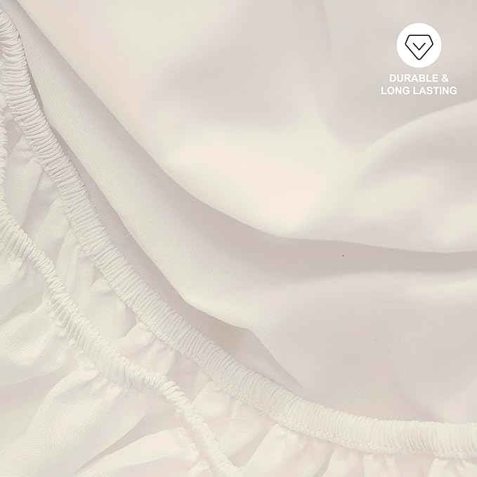 Hotella 100% Microfiber Full Size Fitted Sheet Only, Machine Washable and - Image 6