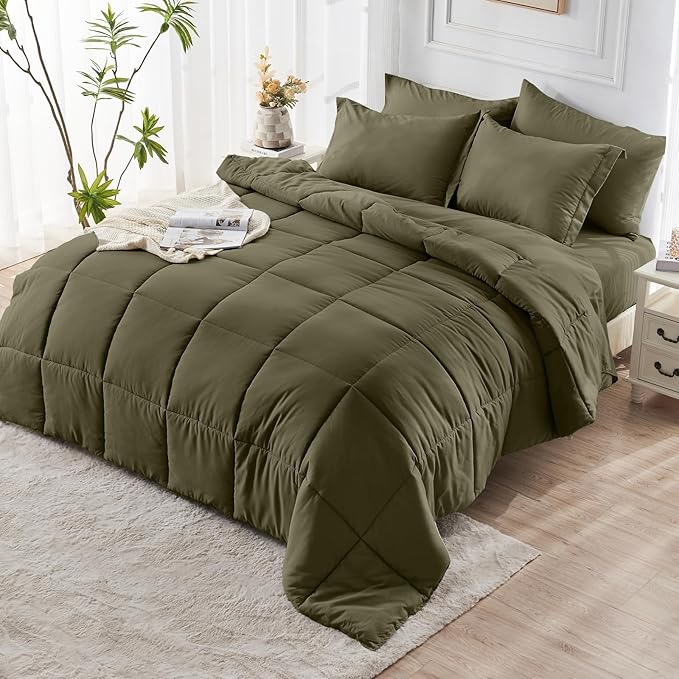 JOLLYVOGUE California King Comforter Set, Ultra-Soft Bed in a Bag Cal King Size - Image 8