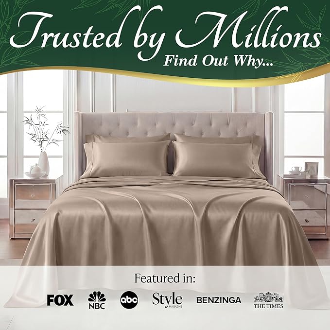 DECOLURE 100% Viscose Derived from Bamboo Sheets Queen Size - Image 5