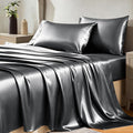 CozyLux Satin Sheets Queen Size Bed Set by CozyLux