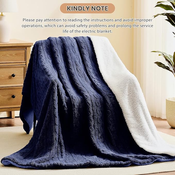 Homemate Electric Heated Blanket Full - Image 7