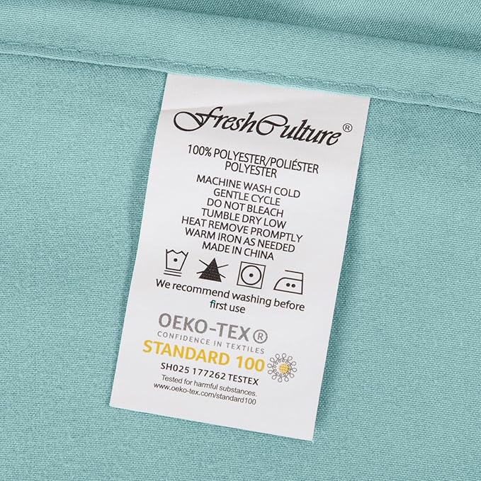FreshCulture Twin XL Flat Sheets Only 2 Pack - Image 7
