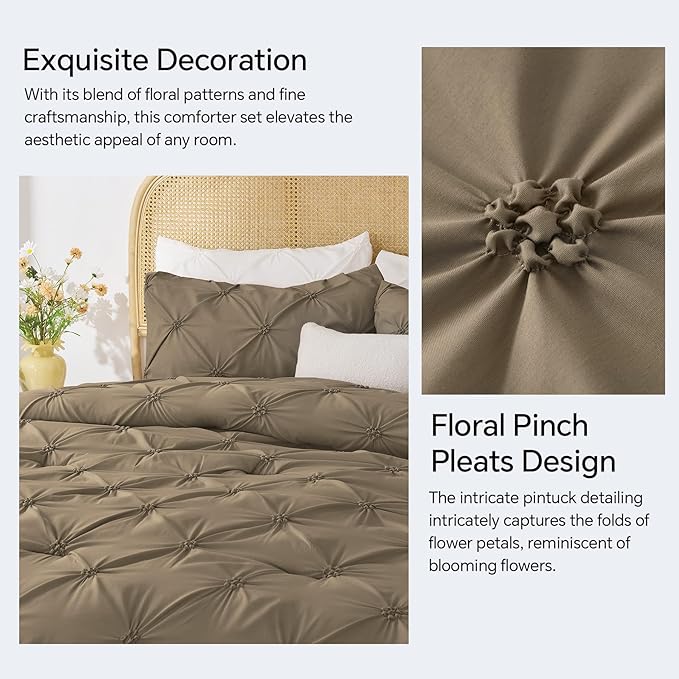 BEDELITE Light Brown King Size Comforter Set - Image 4
