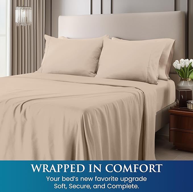 Utopia Bedding Full Size 4 Piece Sheet Set - Image 4