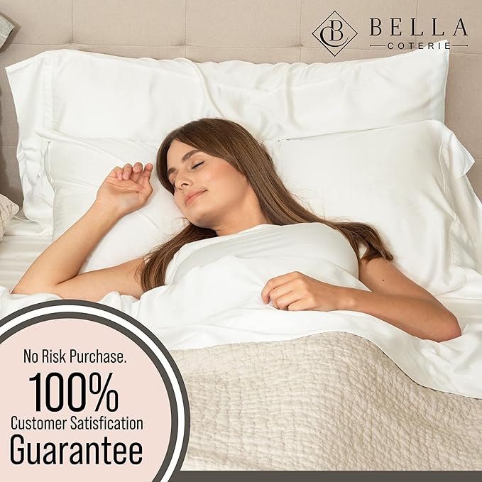 Bella Coterie Luxury Bamboo Viscose Cal King Size Fitted Sheet Only | 100% - Image 5