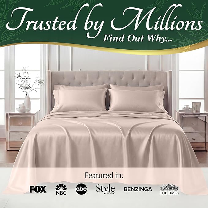 DECOLURE 100% Viscose Derived from Bamboo Sheets California King Size - Image 5