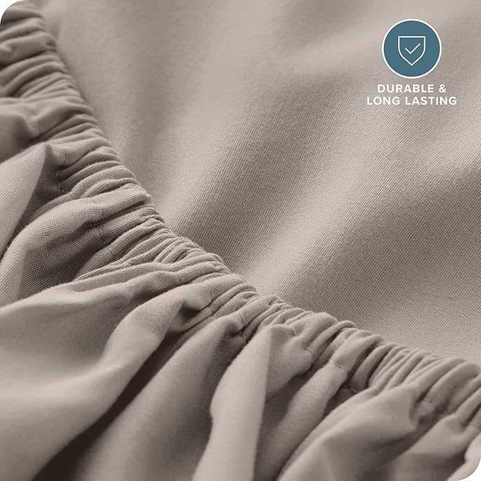 Bare Home Fitted Bottom Sheet Twin Extra Long - Image 5