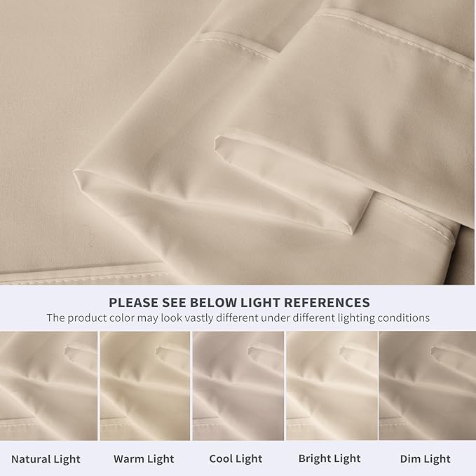 Maple&Stone Twin Flat Sheet 6 Pack, Premium Soft & Breathable, Brushed - Image 4