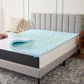 LUCID 2 Inch Gel Memory Foam Mattress Topper, King size – 5 Zones – Cooling Gel by Lucid