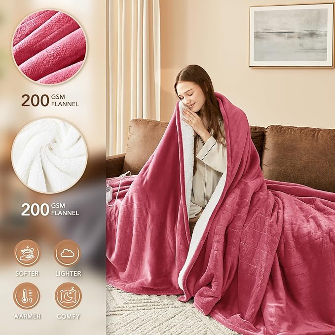 Homemate Electric Heated Blanket Twin - Image 3