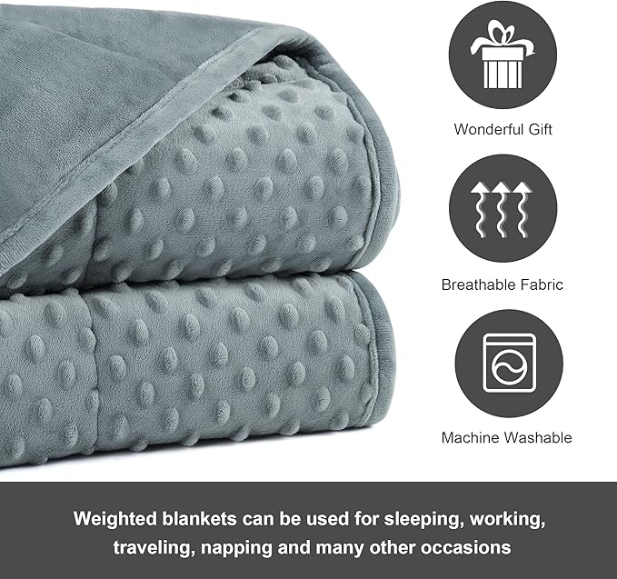 Alomidds Weighted Blanket, Luxury Velvet Weighted Blankets - Image 5