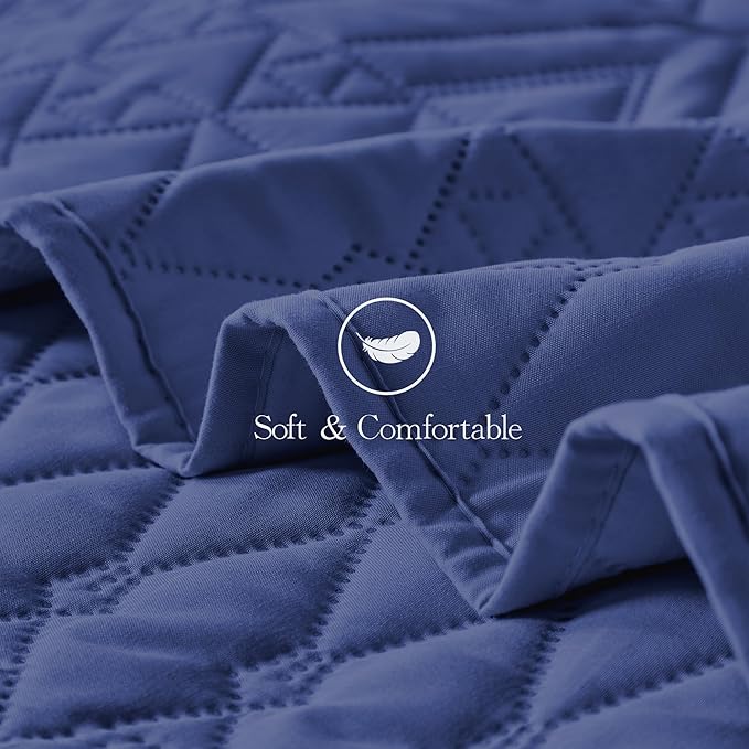 akkialla King/Cal King Size Quilt Bedding Set, Modern Style Geometric Pattern - Image 7