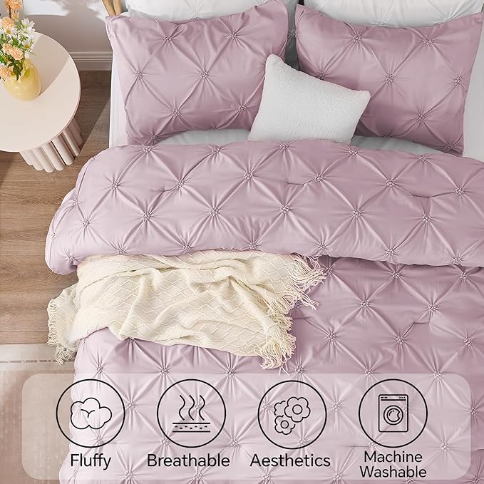 BEDELITE Light Purple Queen Comforter Set - Image 5