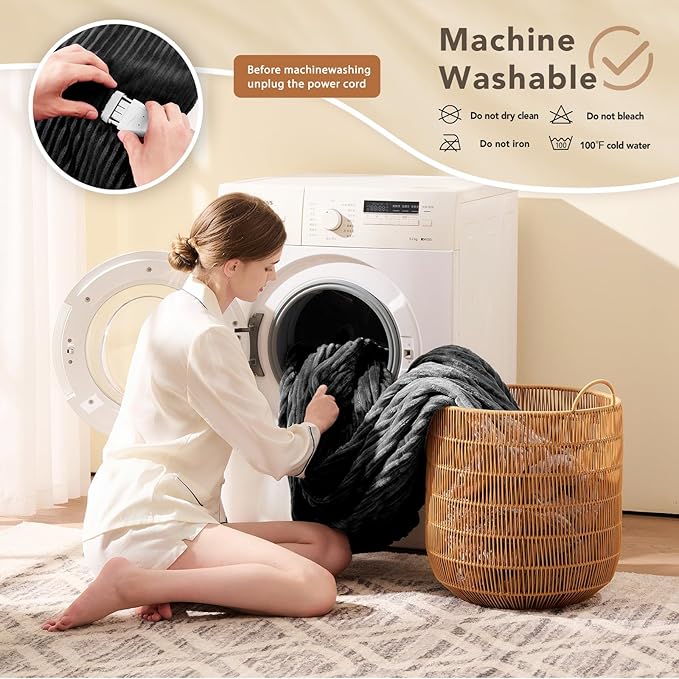 Homemate Electric Heated Blanket Queen Size - Image 7
