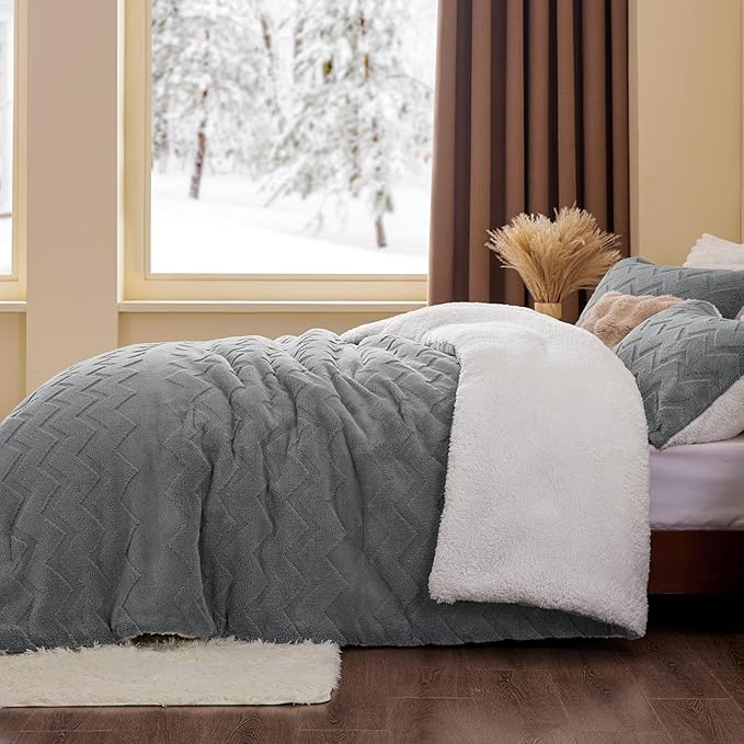 BEDELITE Fluffy California King Size Comforter Set - Image 7