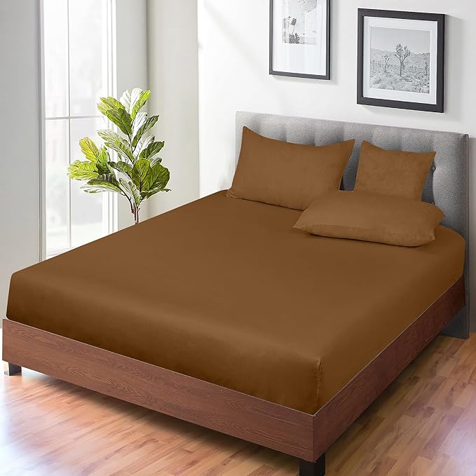 ROYALE LINENS 300 Thread Count 100% Long Staple Combed Cotton Fitted Sheet Twin - Image 7
