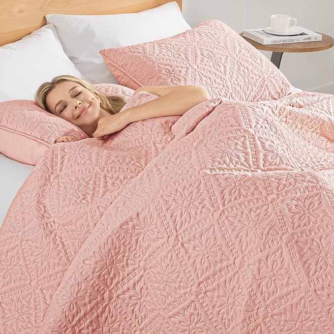 Exclusivo Mezcla Twin Quilt Bedding Set, Lightweight Soft Bedspreads Coverlets - Image 4