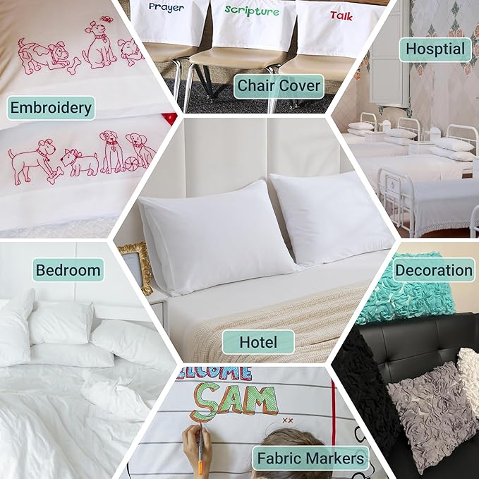 48 Pack Pillow Cases Standard Size - Image 2