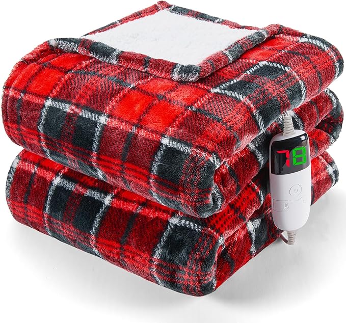 Heated Electric Blanket Full Size, 72X84 Heating Blanket, Fast Heating Washable - Image 8