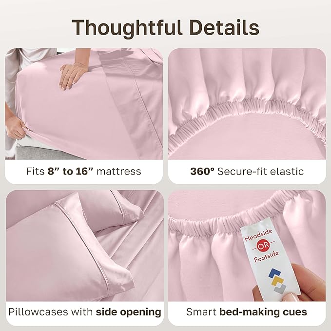 California Design Den Soft Full Size 100% Cotton Sheet Sets, 400 Thread Count - Image 5