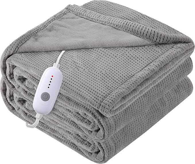 Electric Heated Blanket Full Size 72"x84", Ultra-Soft Heating Blanket by Soypipo