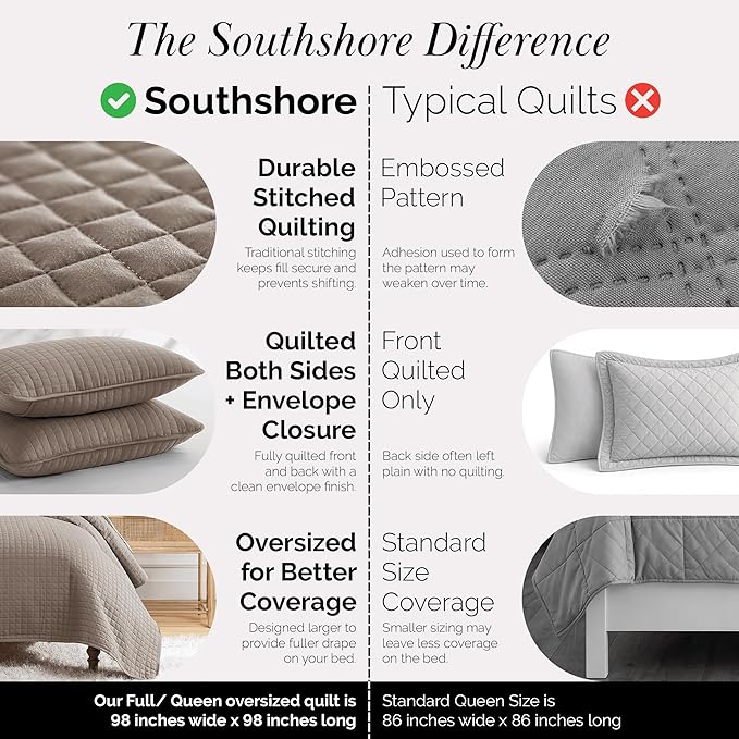 Southshore Fine Living, Inc. Quilts Full Size, Queen Size Quilt Bedding Set - Image 4