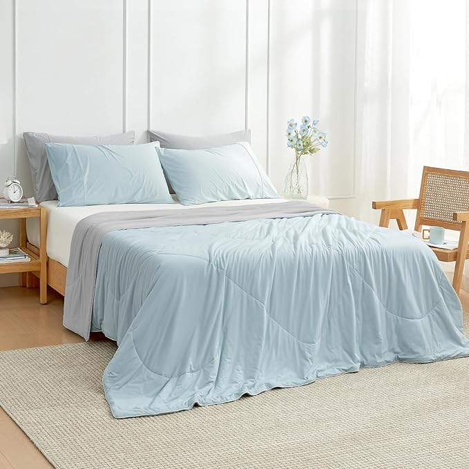 Cozy Bliss Cooling Comforter Queen Size, Cooling Blankets - Image 3