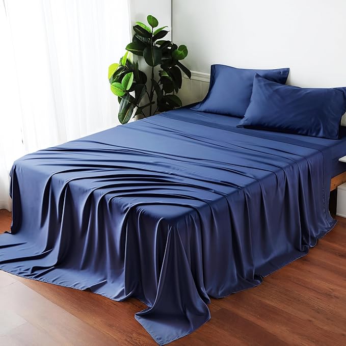Bamboo Viscose Flat Sheets Only, Sateen Weave Full Size Flat Sheet Only - Image 7
