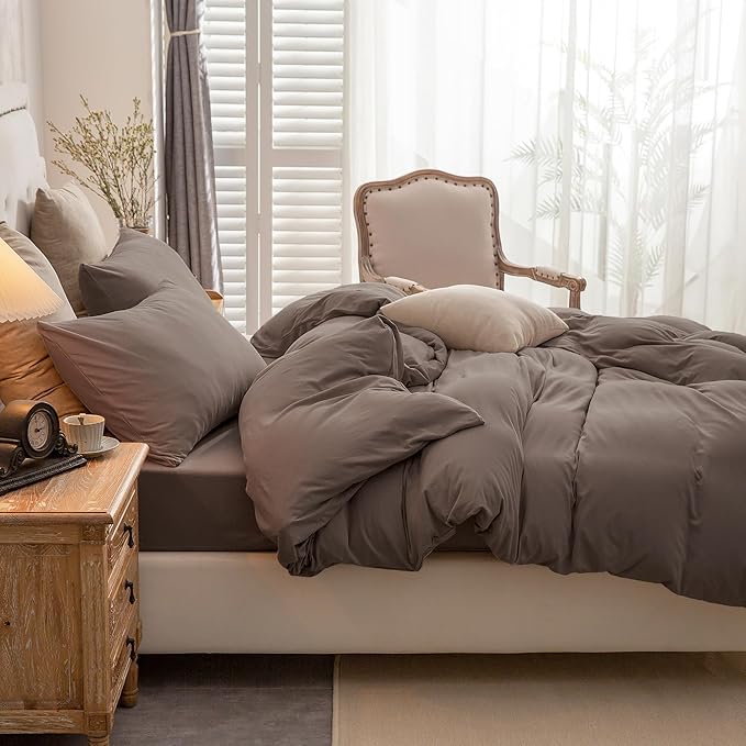 PURE ERA Jersey Knit Duvet Cover Set 100% T-Shirt Cotton Super Soft Comfy 3pc - Image 2