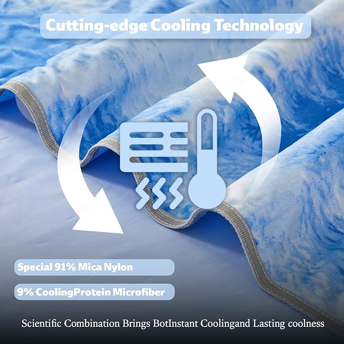 Cooling Blanket Throw Size for Hot Sleepers Ultra Lightweight & Breathable - Image 4