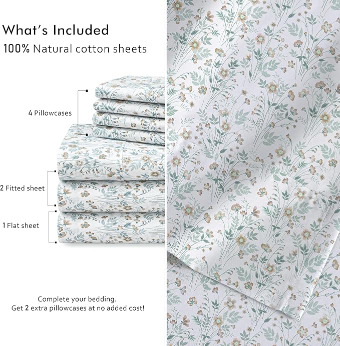 RUVANTI 7 Pcs Cotton Sheets - Image 4