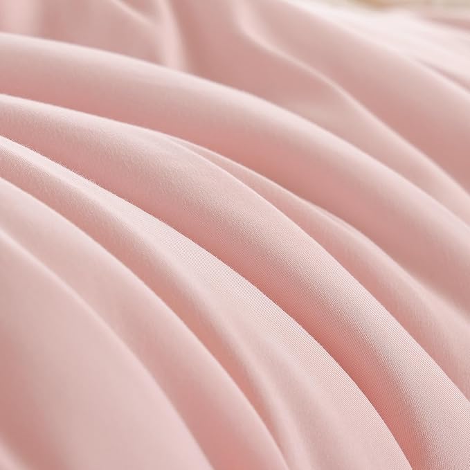 weigelia Pink Comforter Sets King Size Comforter Set 3 Piece Soft Microfiber - Image 6