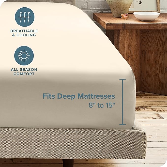 Bare Home 5-Pack Fitted Bottom Ultra-Soft Sheets King - Image 4