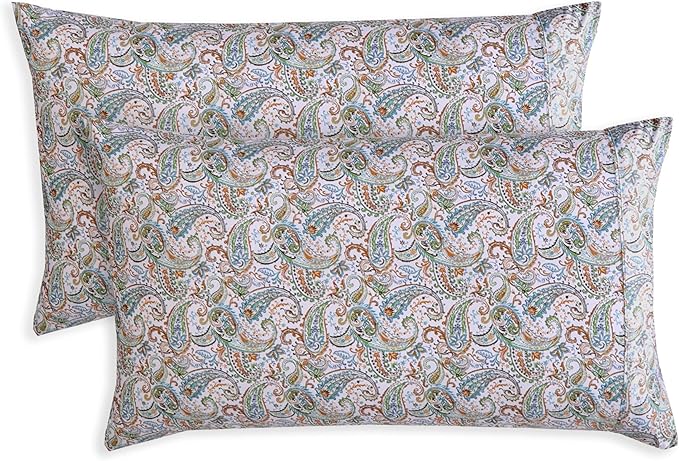 Elegant Comfort Paisley Pattern Pillowcase, 1500 Premium Hotel Quality by ELEGANTCOMFORT