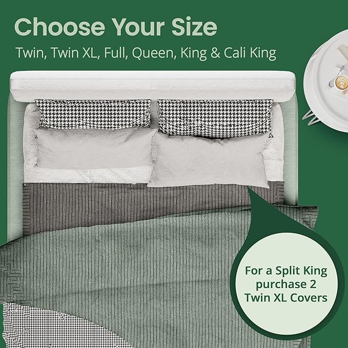 SafeRest Sleepure Waterproof Mattress Protector King Size - Image 9