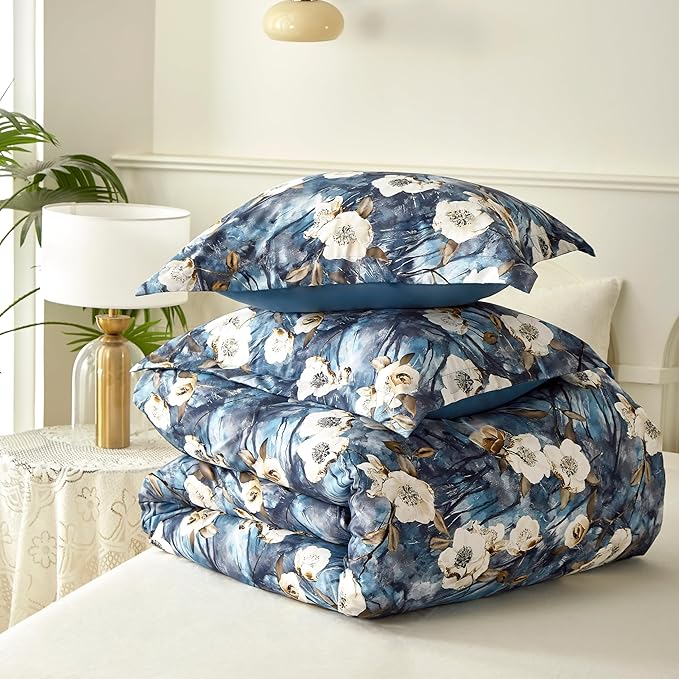 Cupocupa Duvet Cover Full Size Set Boho Floral Pattern Full Duvet Cover Set - Image 9